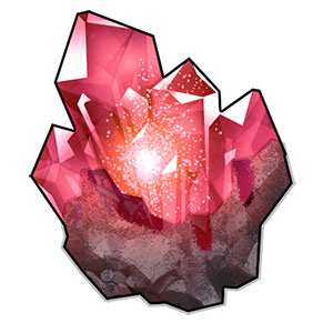 赤の進化結晶の原石