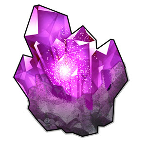 紫の進化結晶の原石